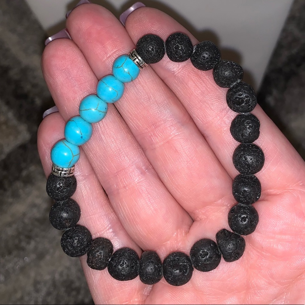 Chakra Bracelet with Lava stones